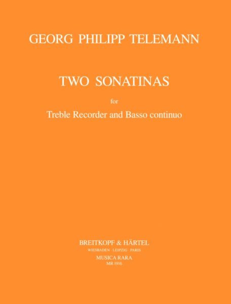 Telemann: 2 Sonatinas for Treble Recorder and Basso Continuo