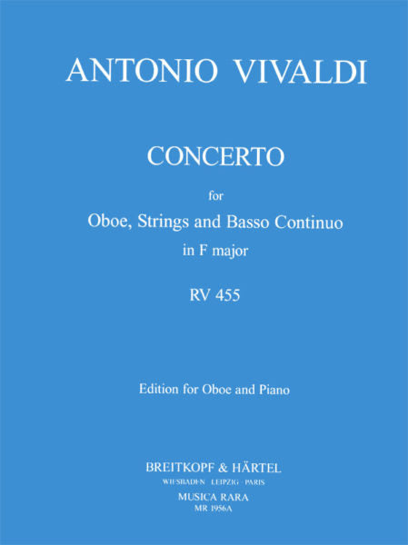 Vivaldi: Concerto in F Major for Oboe, Strings and Basso Continuo RV 455 - Piano Reduction