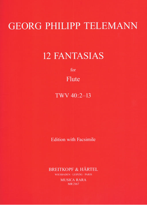 Telemann: 12 Fantasias for Flute