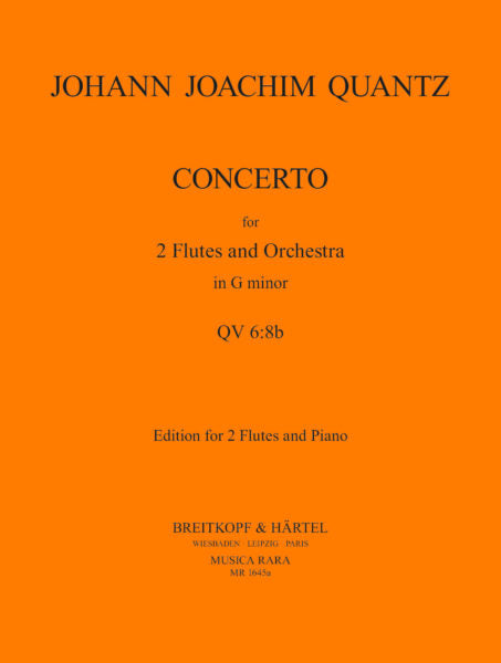 Quantz: Concerto No. 1 in G Minor for 2 Flutes and Orchestra - Piano Reduction