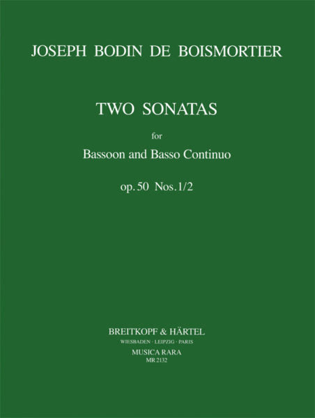 Boismortier: 2 Sonatas Op. 50/1-2 for Bassoon and Basso Continuo
