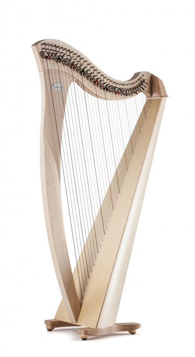 Mia 34 string harp (BioCarbon strings) in blue finish by Salvi