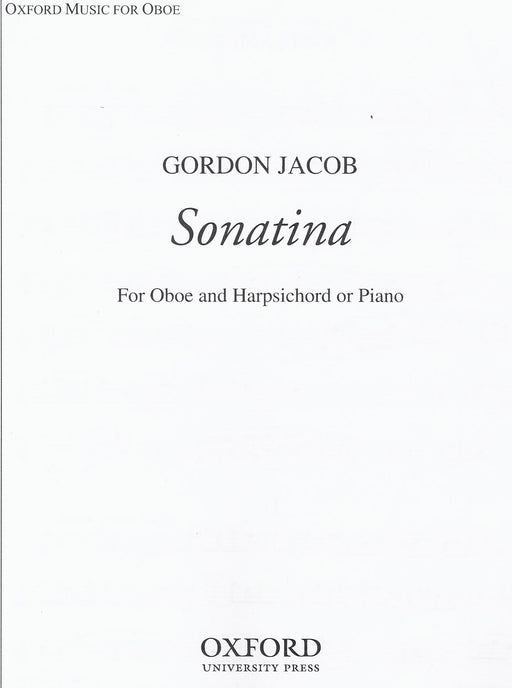 Jacob: Sonatina for Oboe and Harpsichord or Piano