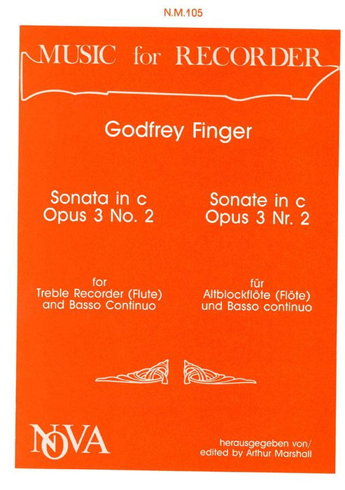 Finger: Sonata in C Minor for Treble Recorder and Basso Continuo