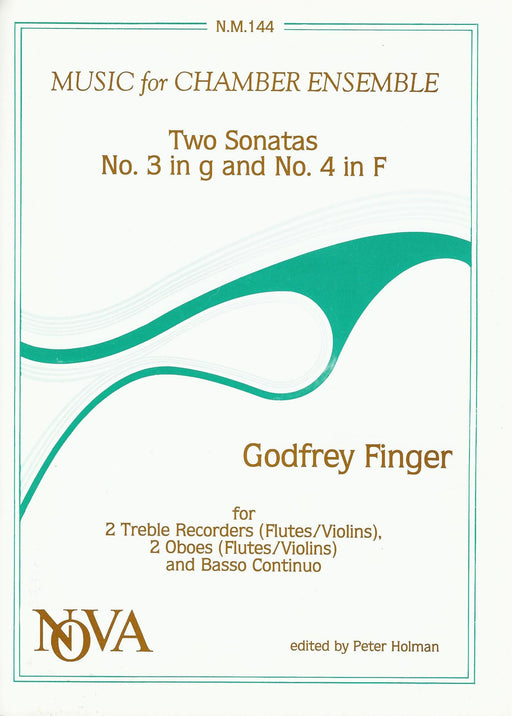 Finger: 2 Sonatas for 2 Treble Recorders, 2 Oboes and Basso Continuo