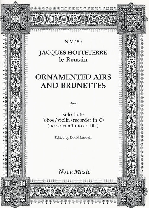 Hotteterre: Ornamented Airs and Brunettes for Flute Solo
