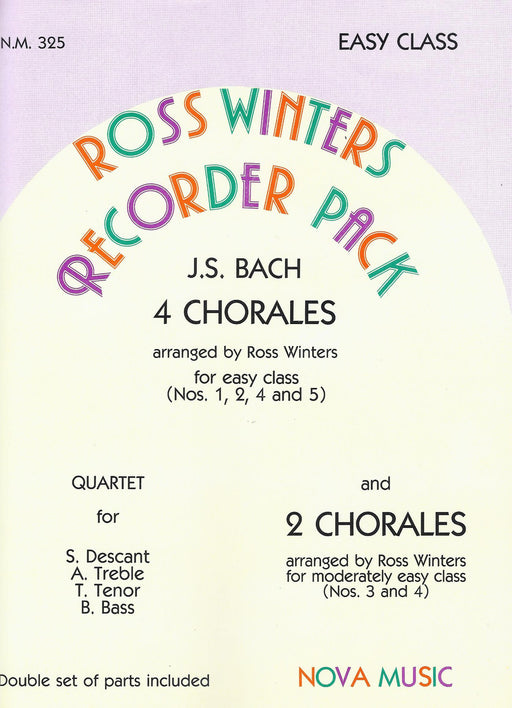 Bach: 6 Chorales for Recorder Quartet