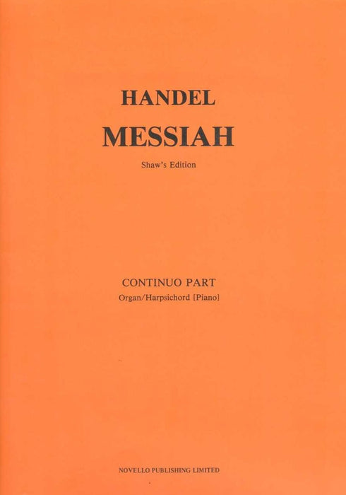 Handel: Messiah (Shaw's Edition) - Continuo Part