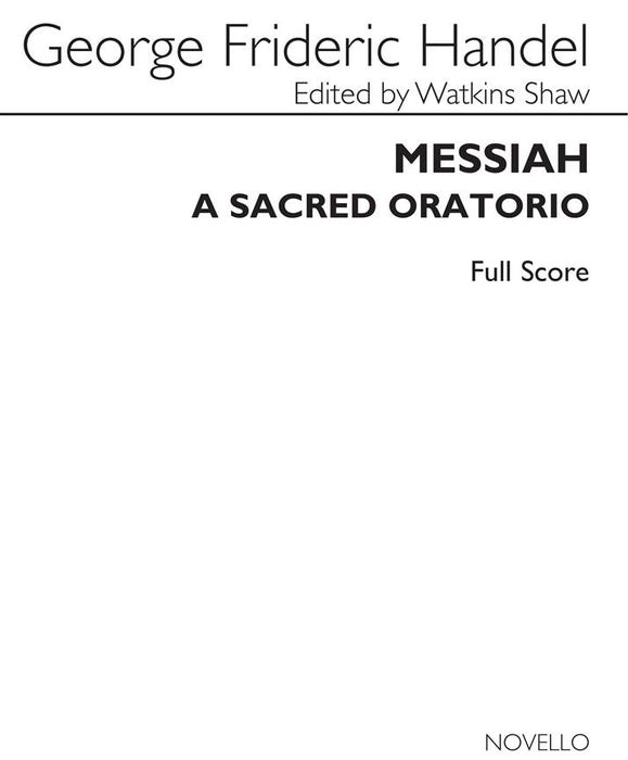 Handel: Messiah - Full Score
