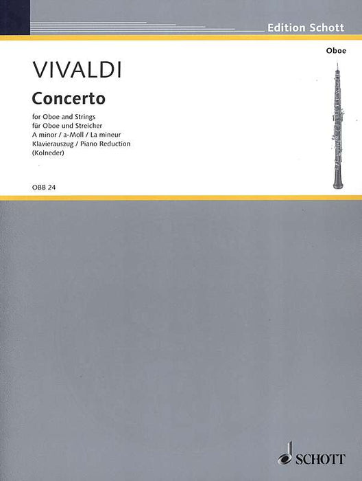 Vivaldi: Concerto in A Minor for Oboe and Strings - Piano Reduction