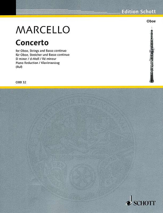 Marcello: Concerto in D Minor for Oboe - Piano Reduction