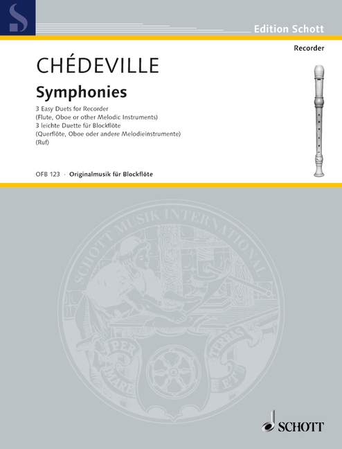 Chedeville: Symphonies for Recorder Duet