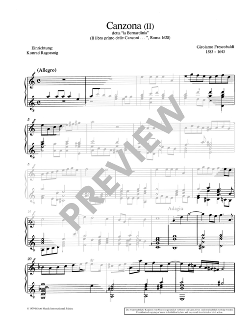 Frescobaldi: Canzona (II) on La Bernardinia for Soprano Recorder and Guitar