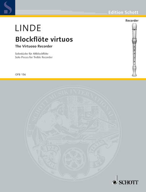 Linde: The Virtuoso Recorder - Solo Pieces for Treble Recorder