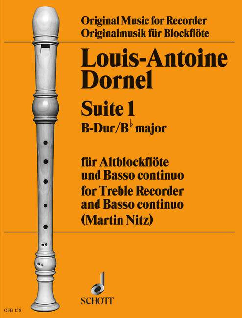 Dornel: Suite No. 1 in B Flat Major for Alto Recorder and Basso Continuo
