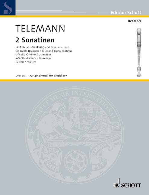 Telemann: 2 Sonatinas for Alto Recorder and Basso Continuo