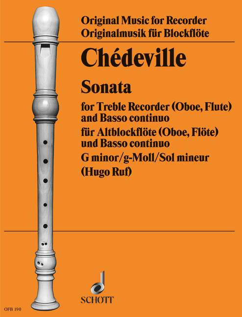 Chedeville: Sonata in G Minor for Treble Recorder and Basso Continuo