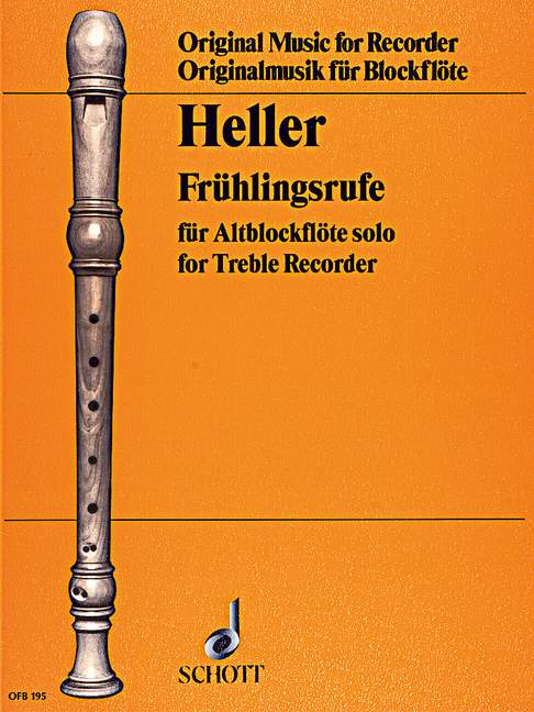 Heller: Fruehlingsrufe for Treble Recorder Solo