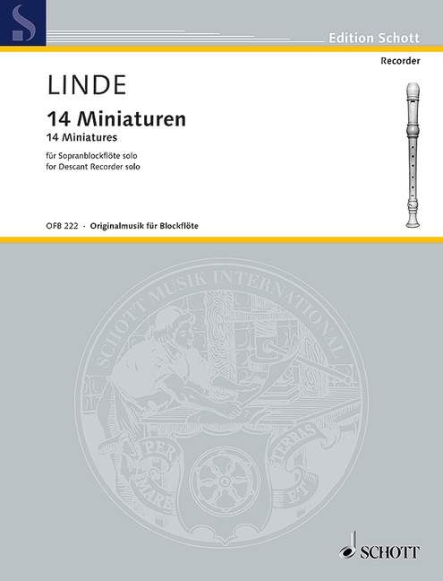 Linde: 14 Miniatures for Descant Recorder Solo