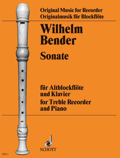Bender: Sonata for Treble Recorder and Piano
