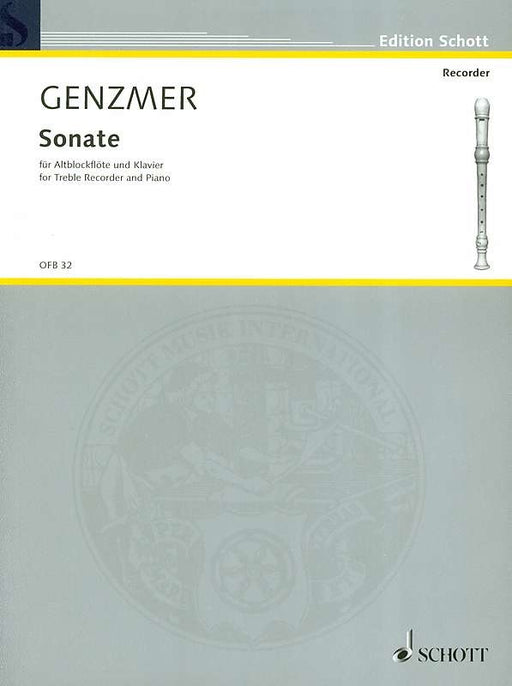 Genzmer: Sonata for Treble Recorder and Piano