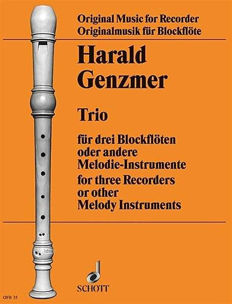 Genzmer: Trio for Recorders