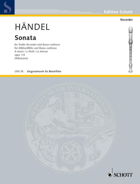 Handel: Sonata No. 4 In A Minor for Treble Recorder and Basso Continuo