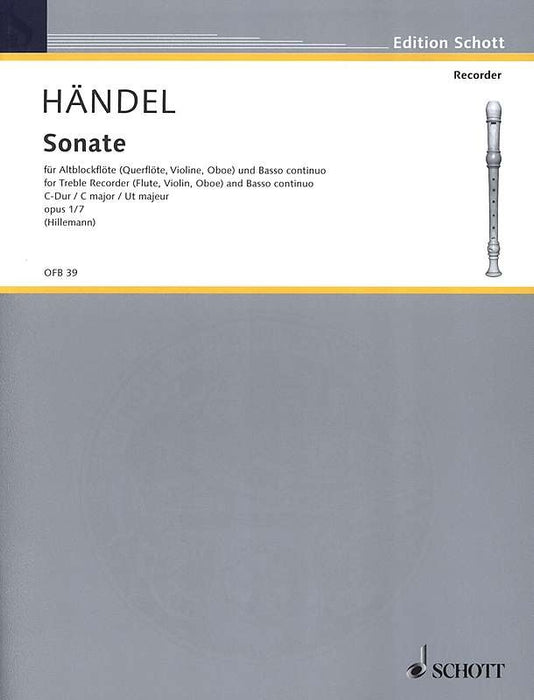 Handel: Sonata in C Major for Treble Recorder and Basso Continuo