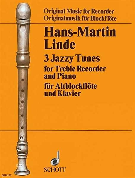 Linde: 3 Jazzy Tunes for Treble Recorder and Piano