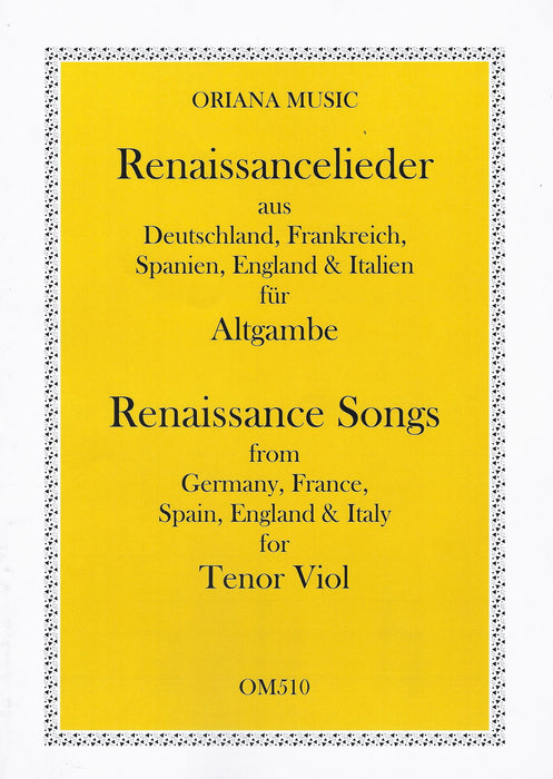 Various: Renaissance Songs for Tenor Viol