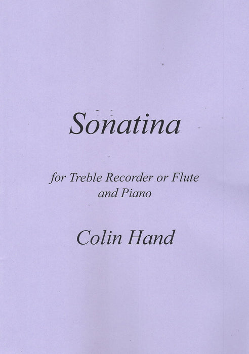 Hand: Sonatina for Treble Recorder and Piano