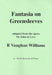 Vaughan Williams: Fantasia on Greensleeves for Treble Recorder and Piano