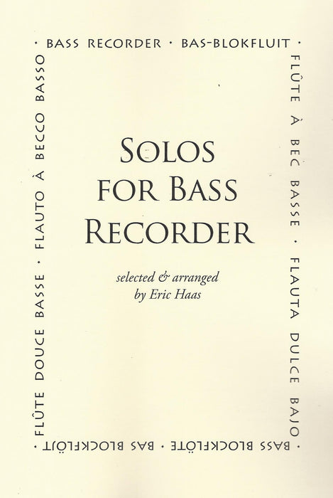 Haas (ed.): Solos for Bass Recorder