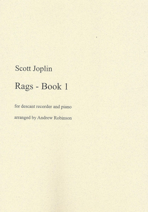 Joplin: Rags - Book 1 for Descant Recorder and Piano