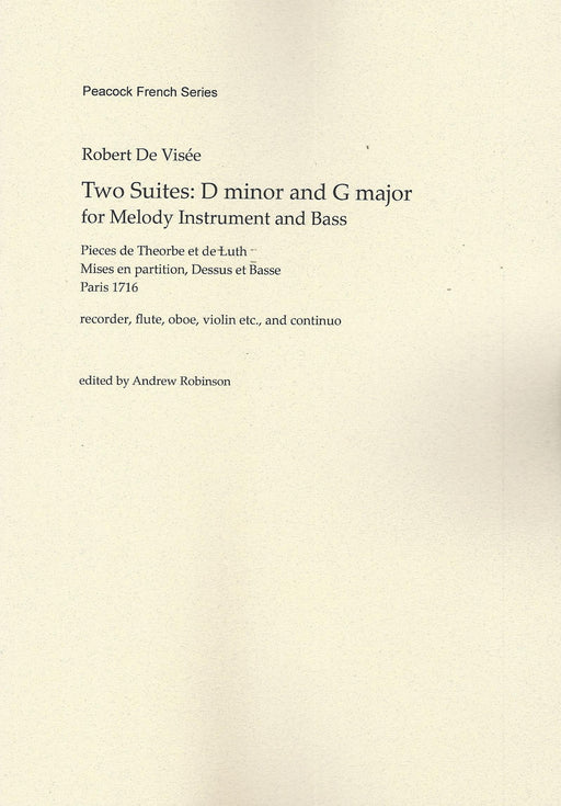 De Visee: 2 Suites for Melody Instrument and Continuo