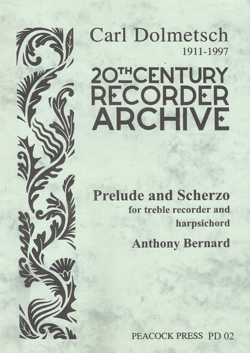 Bernard: Prelude and Scherzo for Treble Recorder and Harpsichord