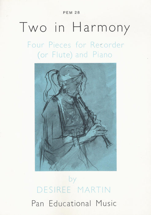 Martin: Two in Harmony - 4 Pieces for Recorder and Piano