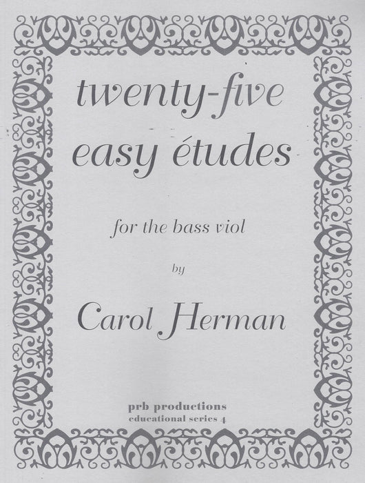 Herman: 25 Easy Etudes for Bass Viol