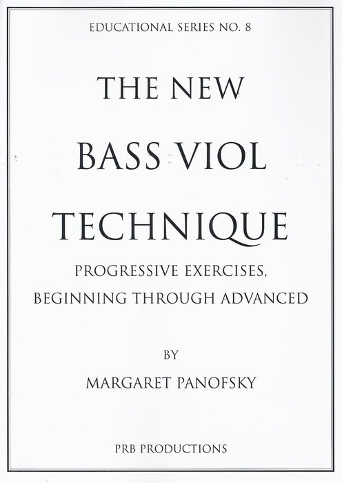 Panofsky: The New Bass Viol Technique