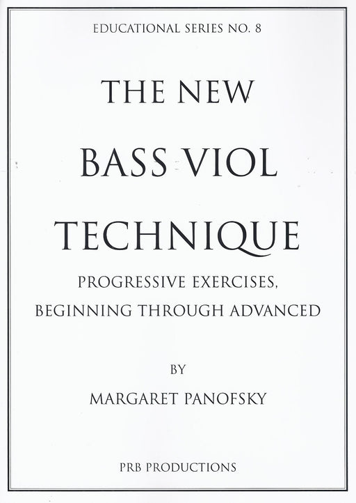 Panofsky: The New Bass Viol Technique