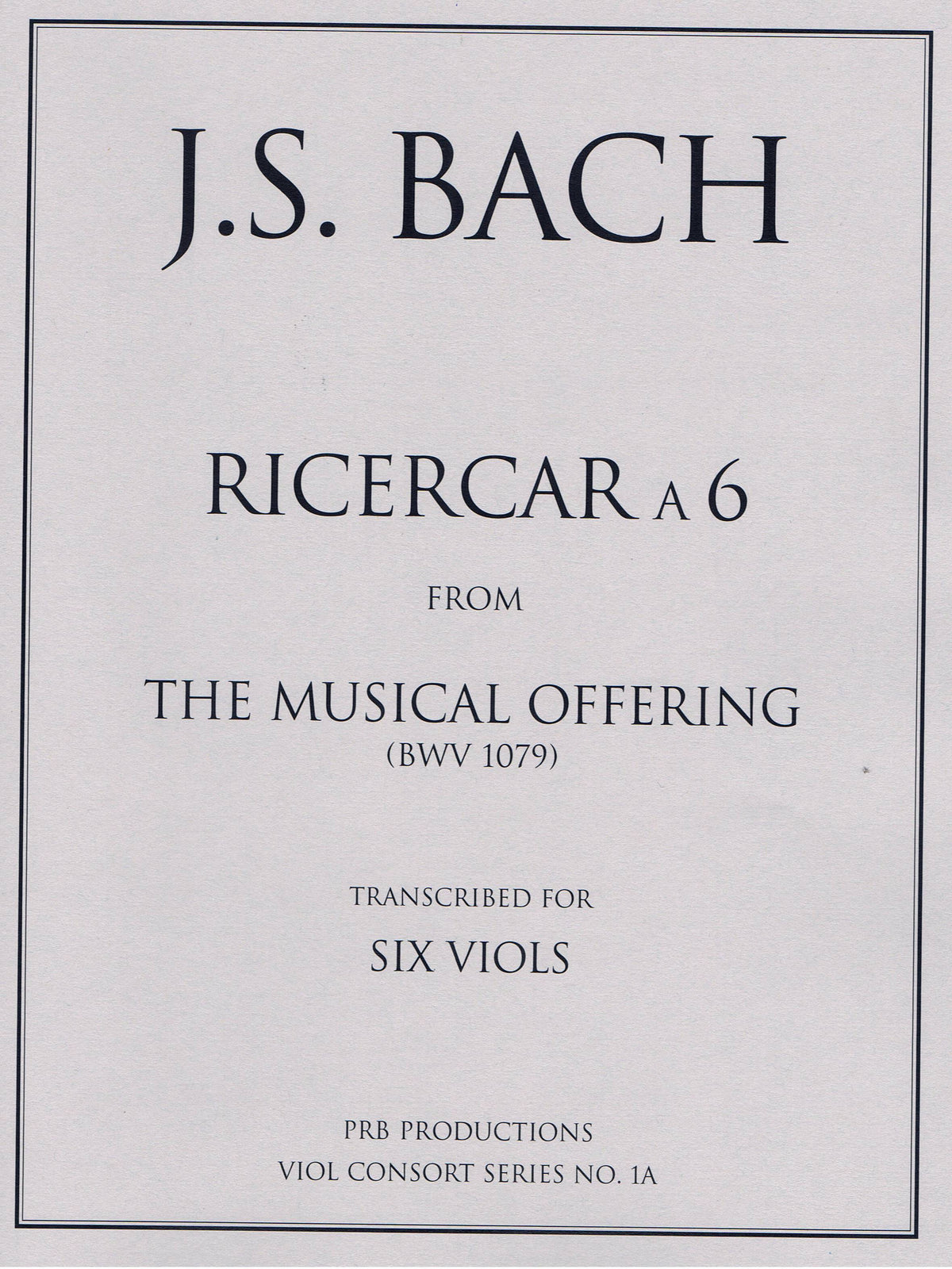 à　—　Shop　from　Music　Bach:　Ricercar　Offering　for　the　Early　Musical　Viols