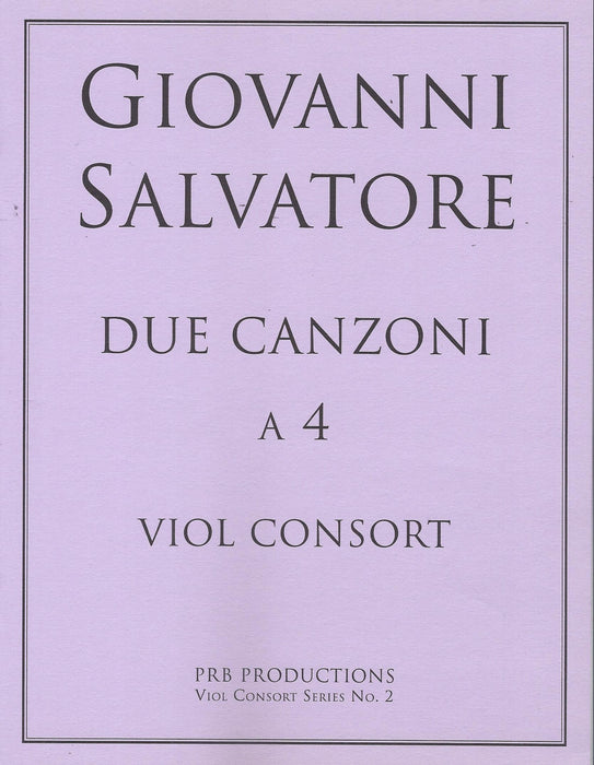 Salvatore: Due Canzoni a 4