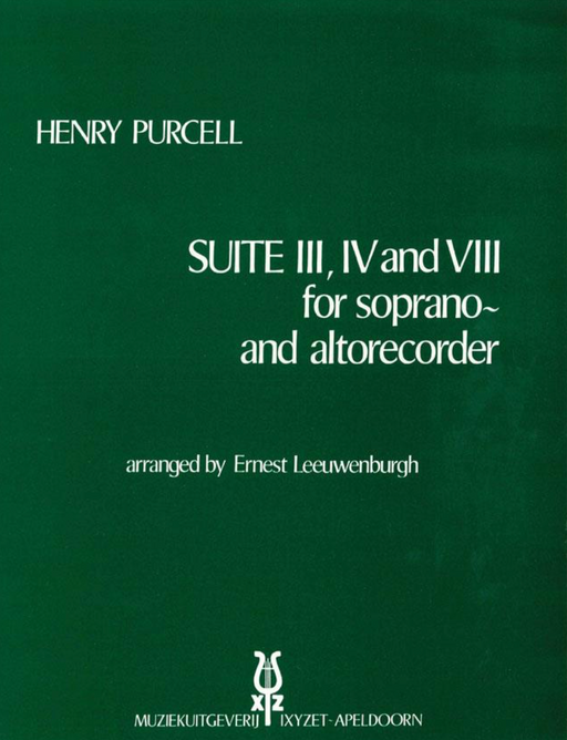 Purcell: Suite IV, V and VII for Recorder Duet