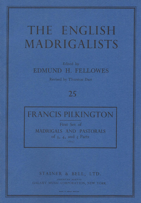 Pilkington: First Set of Madrigals and Pastorals (1613)