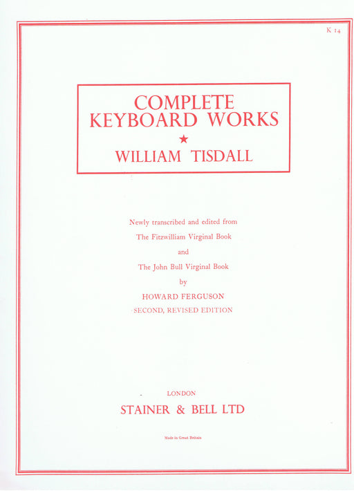 Tisdall: Complete Keyboard Works