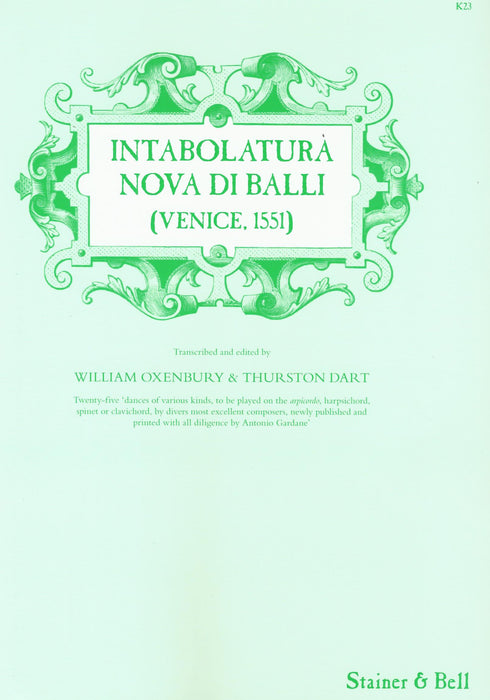 Various: Intabolatura Nova di Balli (Venice, 1551)