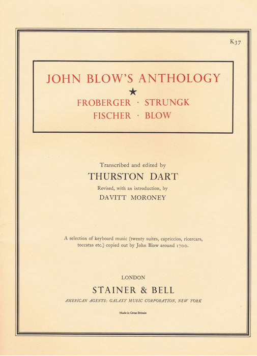 Blow: John Blow's Anthology (~1700)