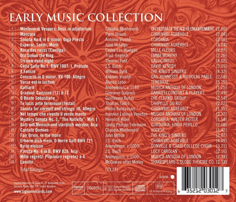 Various Artists • Signum Early Music Collection (CD)