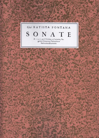 Fontana: Sonates 1, 2, 3... (Facsimile edition)