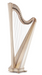 Hermes 40 string harp (Gut strings) in mahogany finish by Salvi